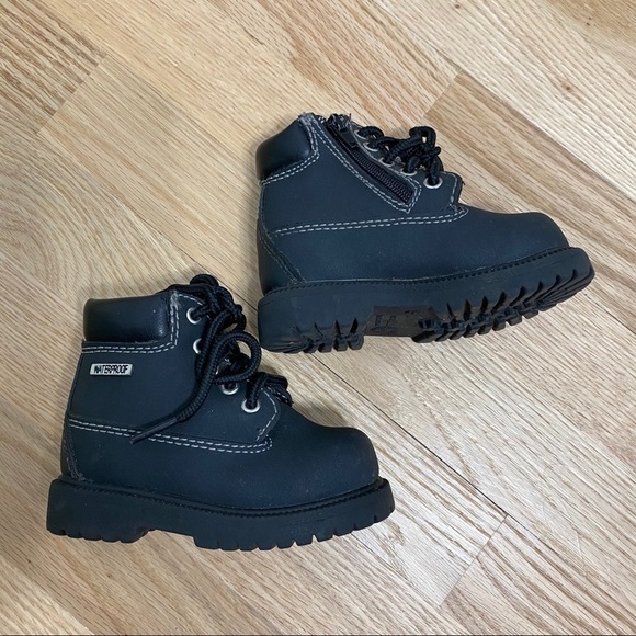 Smartfit Black Waterproof Boots Sz 5 Kids Boys - Picture 2 of 8